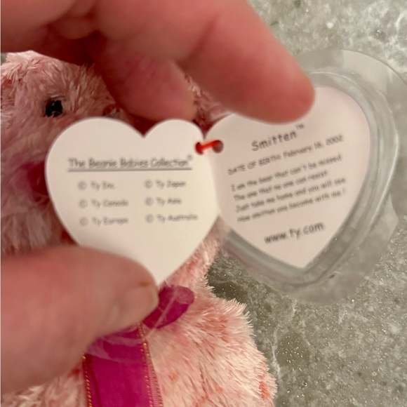 RARE RETIRED TY Beanie Babies collectible Smitten 2002 and Sizzle 2001 orig tags - Picture 3 of 12